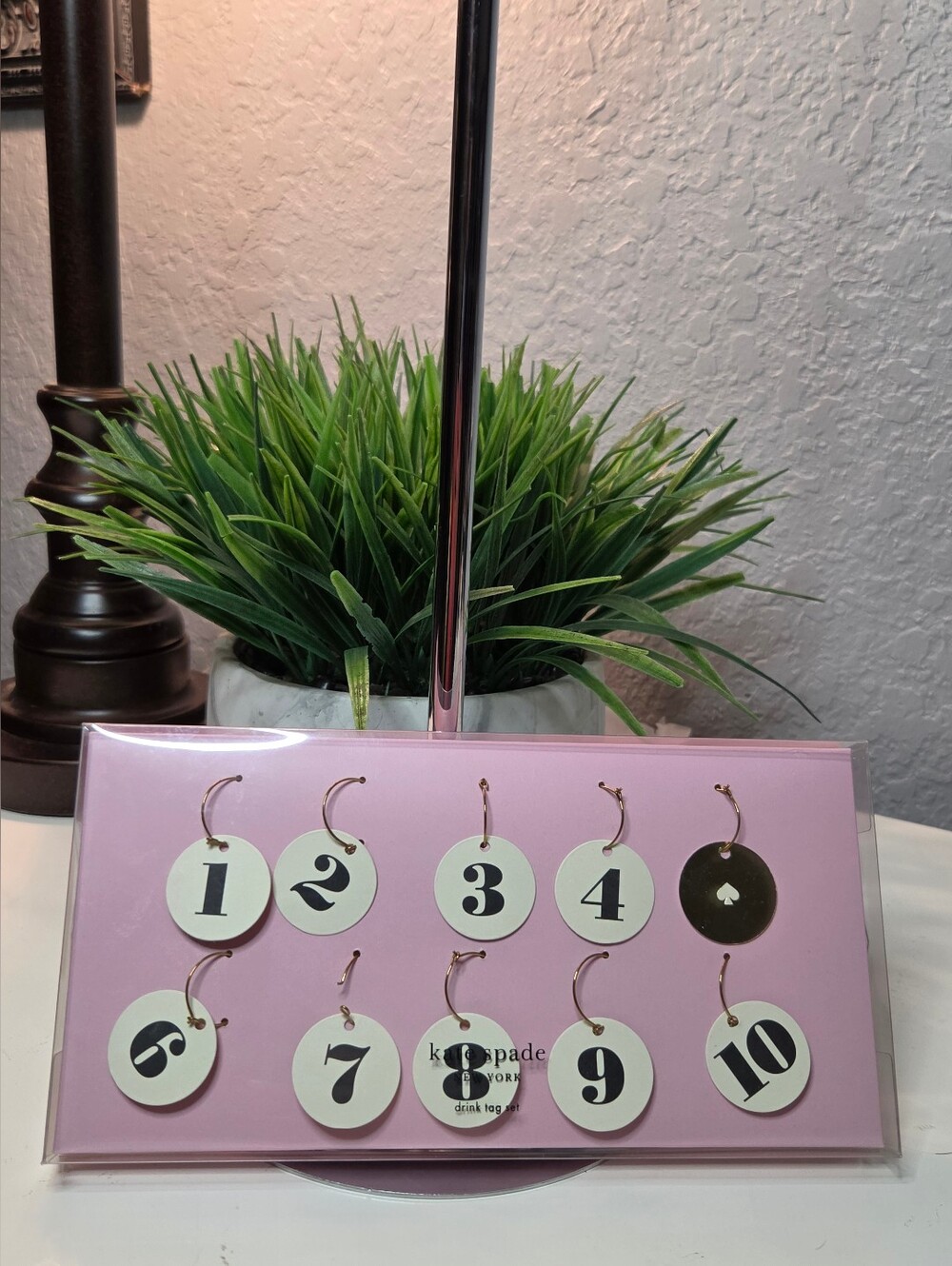 Kate Spade Drink Tag/Number Tag Set
